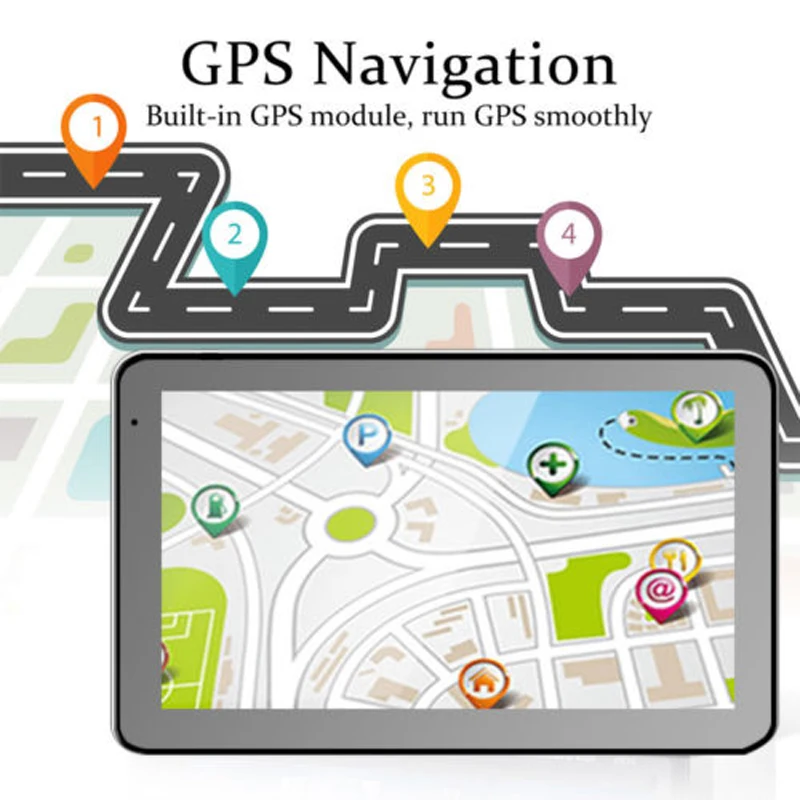 7 дюймов сенсорный экран грузовик автомобиль gps навигация TFT lcd дисплей навигатор Win CE 6,0 8 ГБ+ 256 м FM с бесплатными картами Европы и Америки