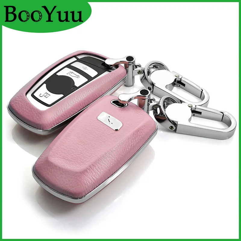 Чехол для ключей BooYuu Fantasy 6 видов цветов из воловьей кожи + ABS BMW 1 2 3 4 5 7 Series All X3 X4 2009