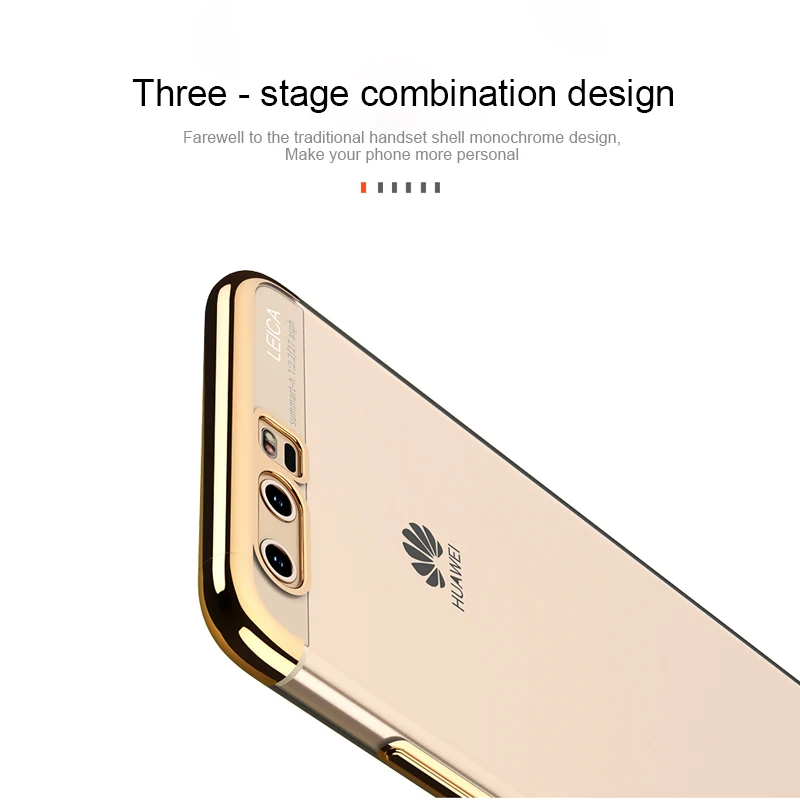 Чехлы для телефонов HUKU Huawei P10 Lite Plus роскошный позолоченный прозрачный мягкий