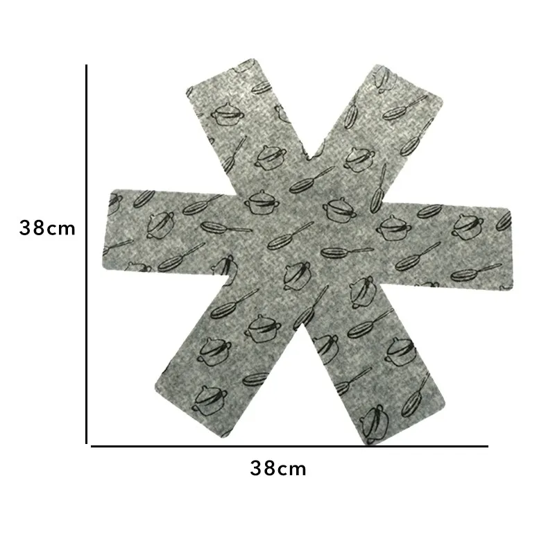 B 2 шт./компл. нетканые ткани Горшки Кастрюли сепаратор скребок защитные для стола