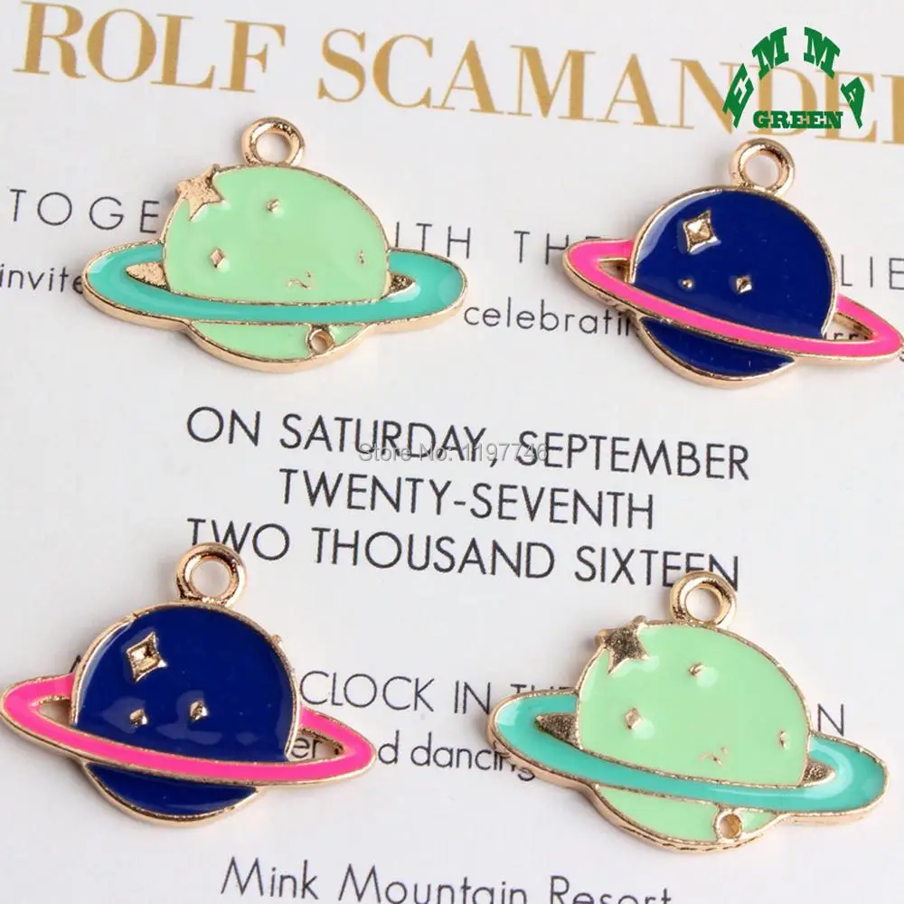 Серьги с синей эмалью 26 мм 10 шт.|accessory charm|charm charmcharm pieces |