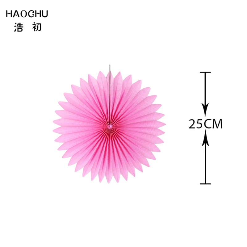 HAOCHU 22 шт./лот 25 см розовые бумажные помпоны тканевые цветочные шарики праздничные