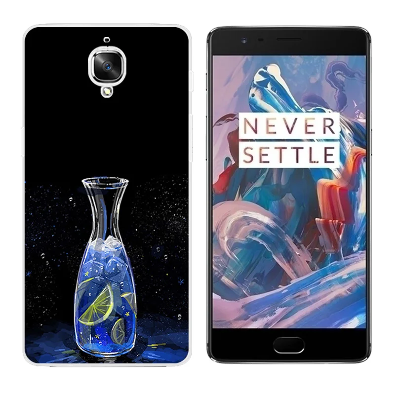 for Oneplus 3/3T Case 5.5&quot Protective Back Phone Cover 3T Botanic Printing Coque Oneplus3 Three Fundas |
