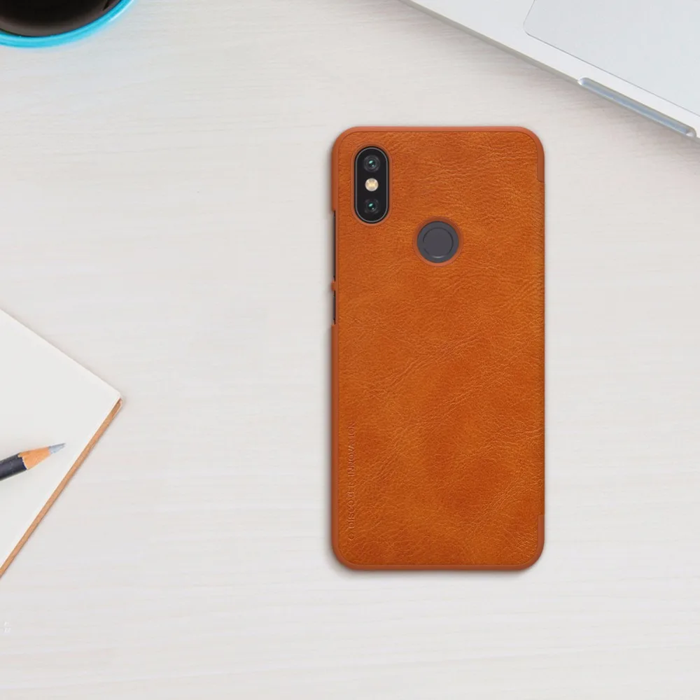 Xiaomi mi A2 чехол Xiaomi mi A2 чехол Nillkin QIN Роскошный кожаный чехол с защитой флип смарт-чехол для Xiao mi A2 6X
