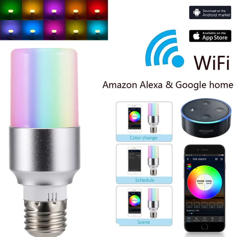 Многоцветный светильник пробуждения s APP с пультом дистанционного управления