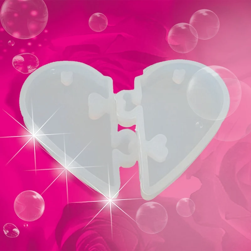

Heart To Heart Silicone Mould 2018 Love Locks For Lovers Pendant Liquid Silicone Mold Diy Resin Jewelry Mold For Resin