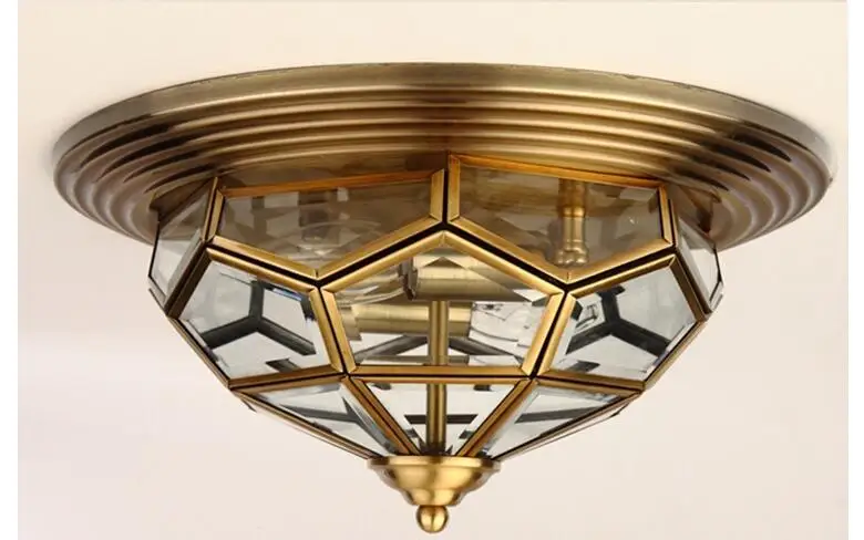 Бесплатная доставка D35cm E27 латунный винтажный светодиодный современный