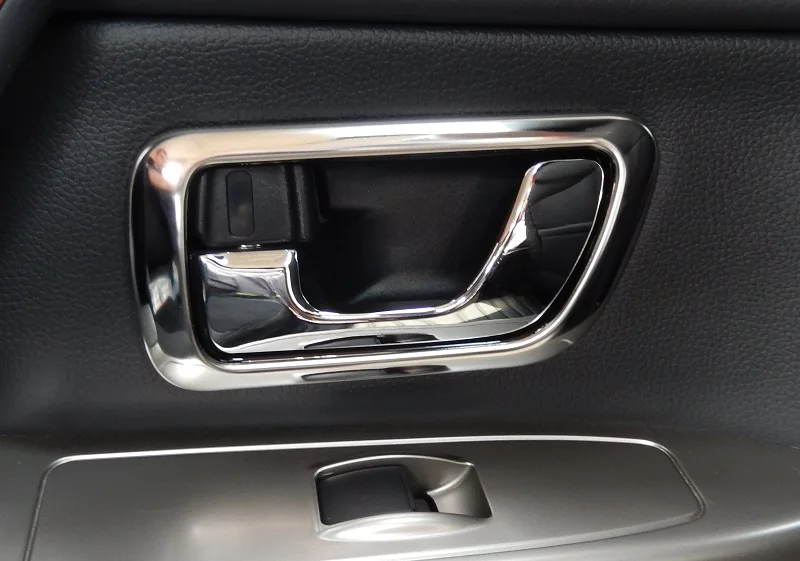 Стальная внутренняя дверная ручка крышки рамка отделка для Mitsubishi Pajero IV V80 Montero Limited Super Exceed Shogun