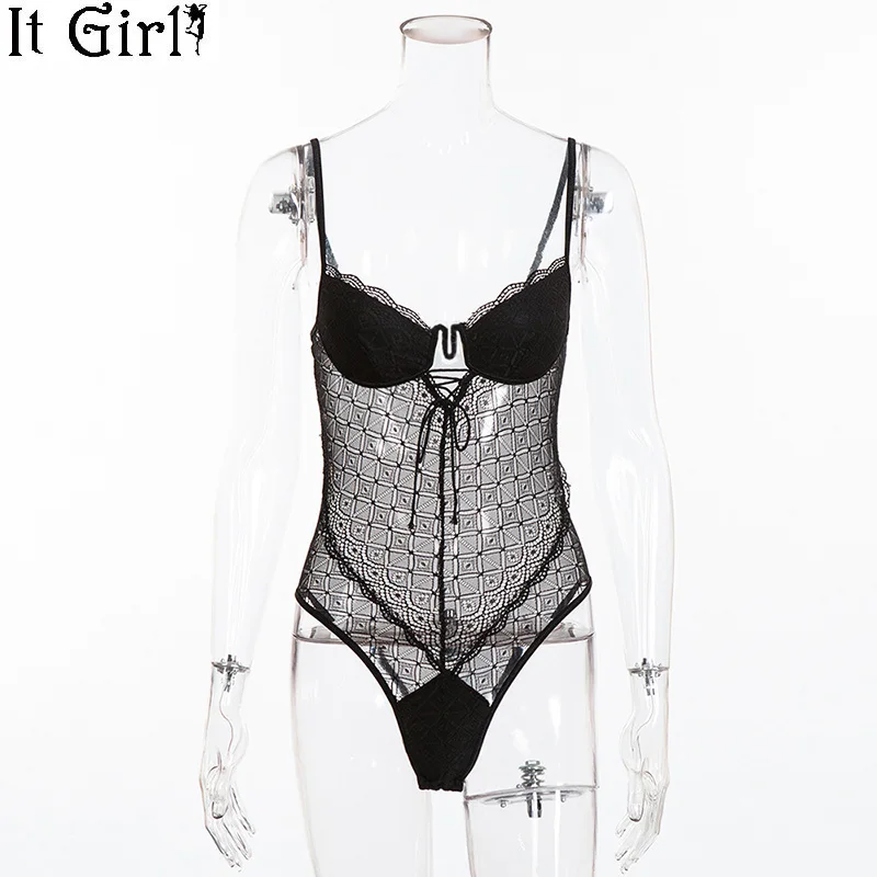 Женское Кружевное боди it Girl модное съемное сексуальное винтажное белое черное