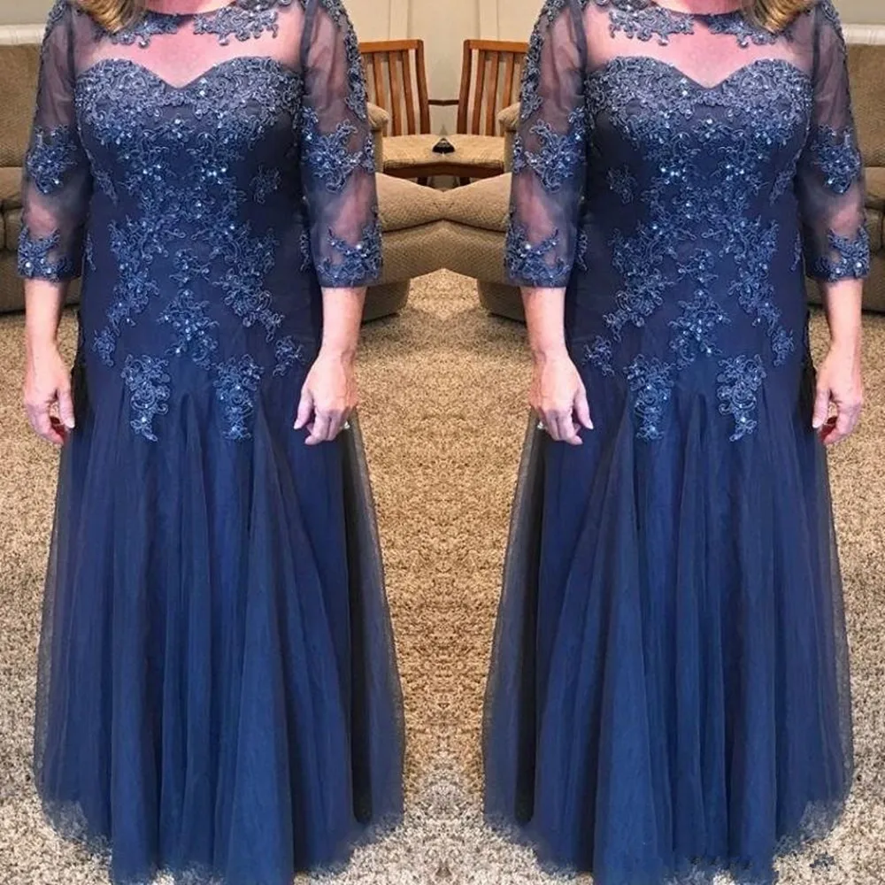 Свадебное платье с кружевами и аппликацией для матери невесты vestido de madrinha