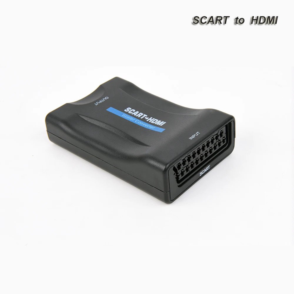 SCART конвертер HDMI 1080 P К скалер адаптер Поддержка p/720 p выход С Питание кабель|Кабели