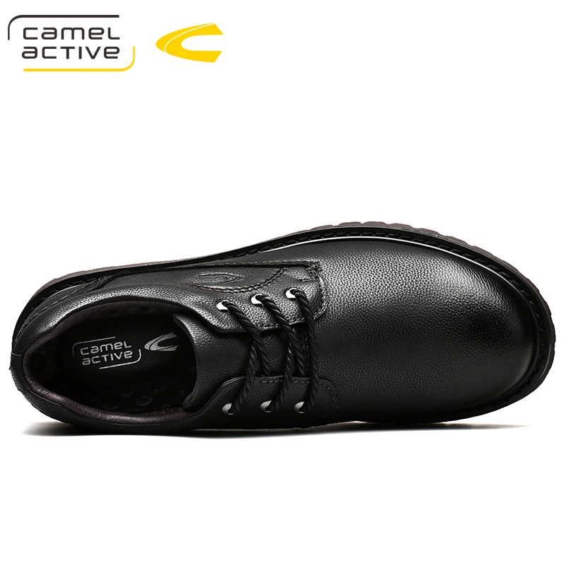 Мужские брендовые оксфорды Camel Active коричневые Формальные туфли из натуральной