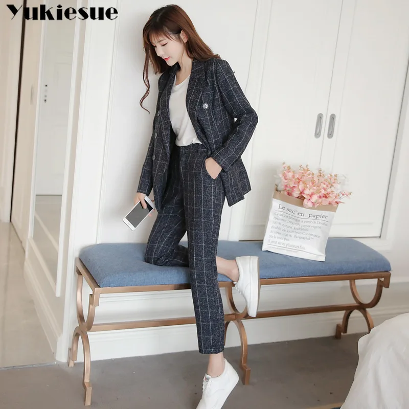 Новинка модные деловые костюмы для женщин повседневные офисные комплекты