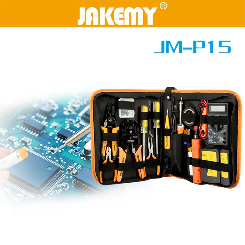 JAKEMY JM P15 17 в 1 Профессиональный паяльник для подключения к костюм работы сети