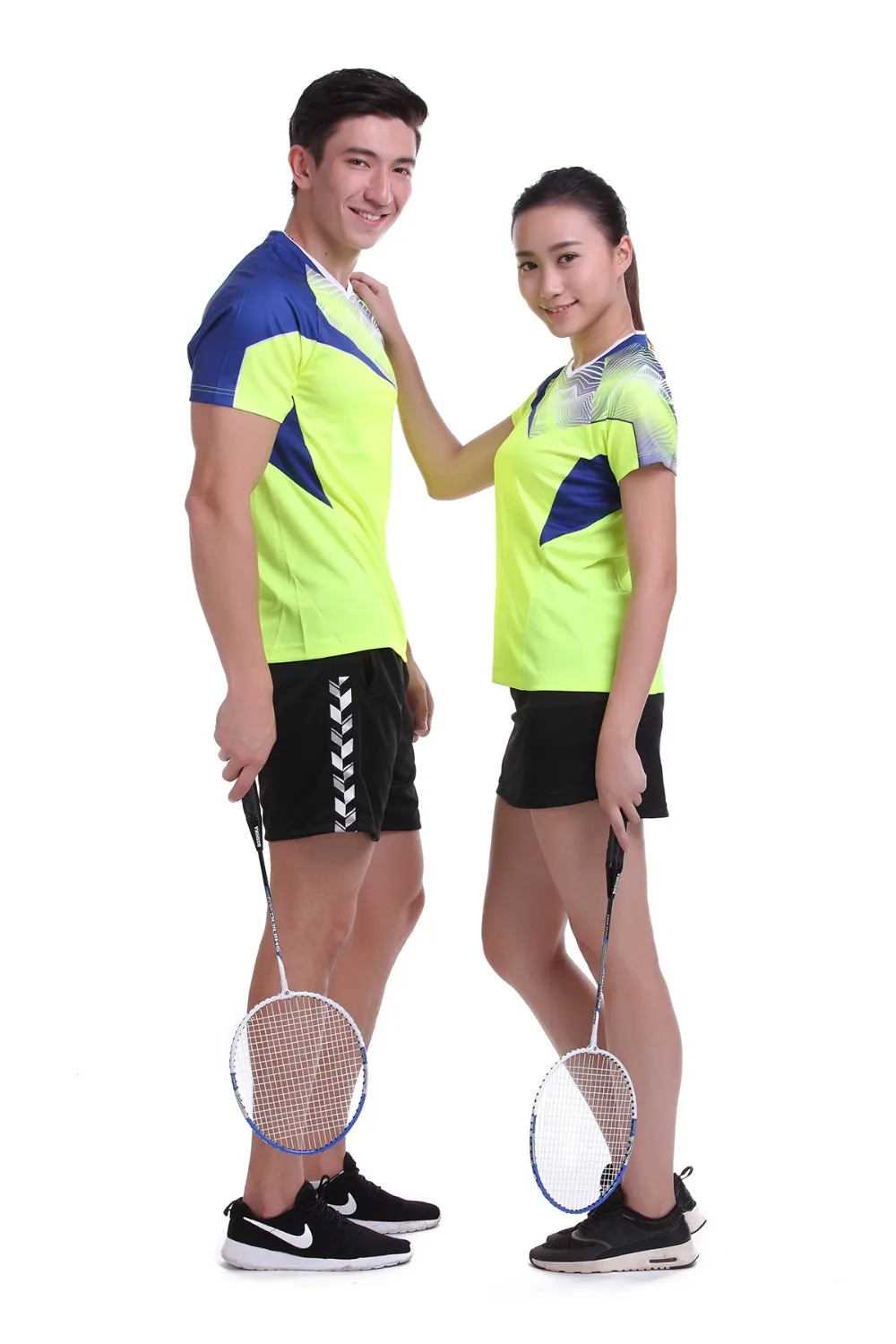Спортивная быстросохнущая дышащая рубашка для бадминтона Для женщин/Для мужчин