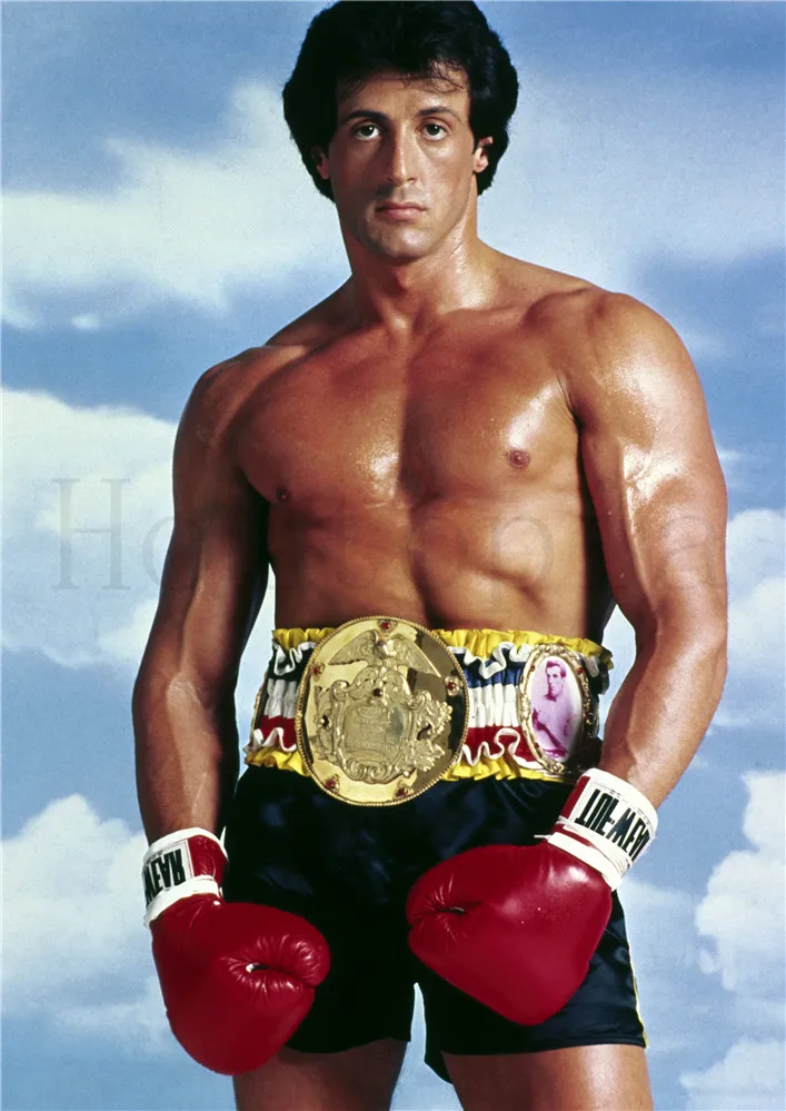 STALLONE Рэмбо Рокки плакаты белая бумага с покрытием печатает гостиная спальня украшения - Цвет: Цвет: желтый