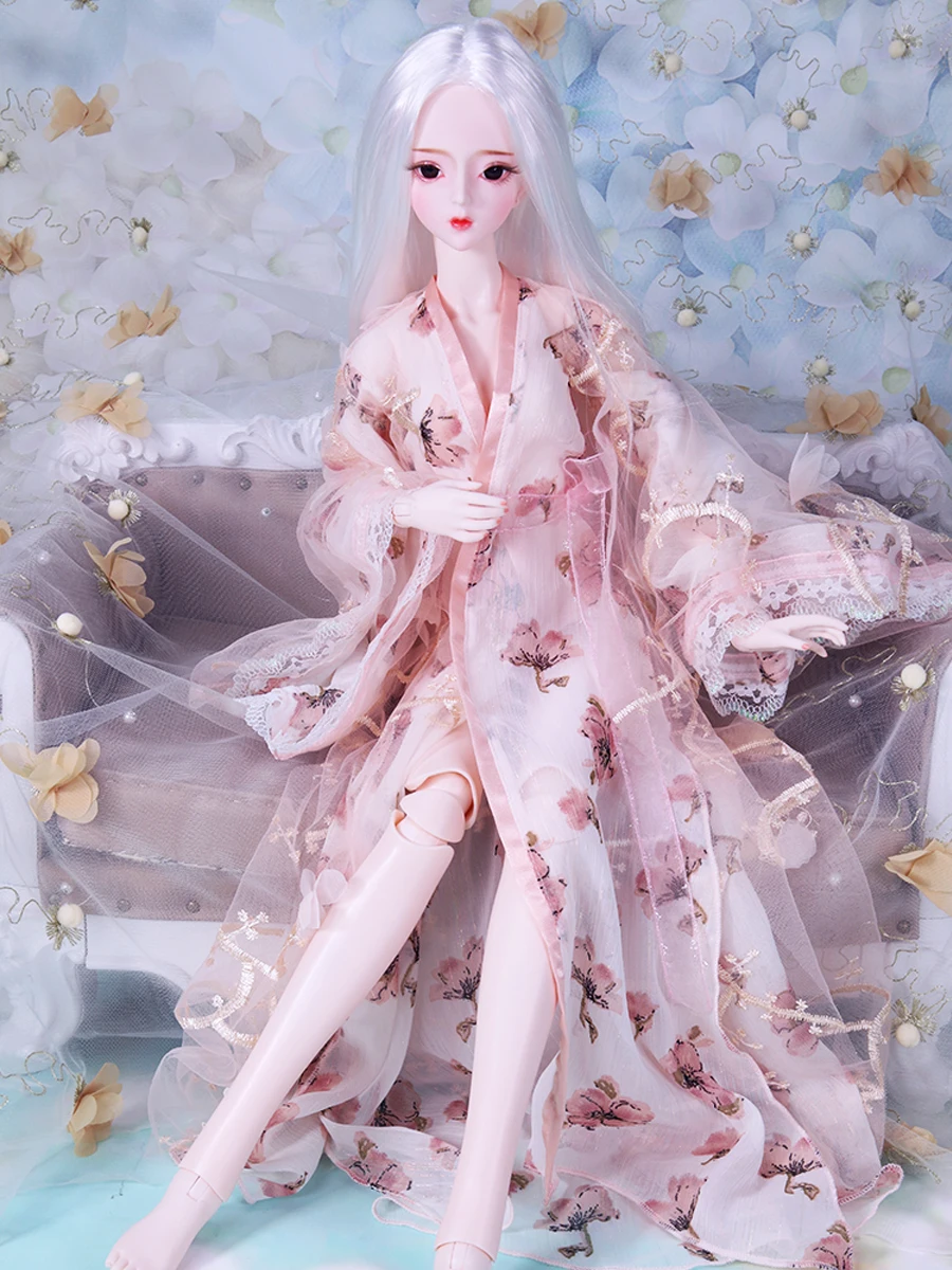 Кукольная одежда ручной работы халат ночная рубашка для 1/3 Bjd куклы аксессуары 60