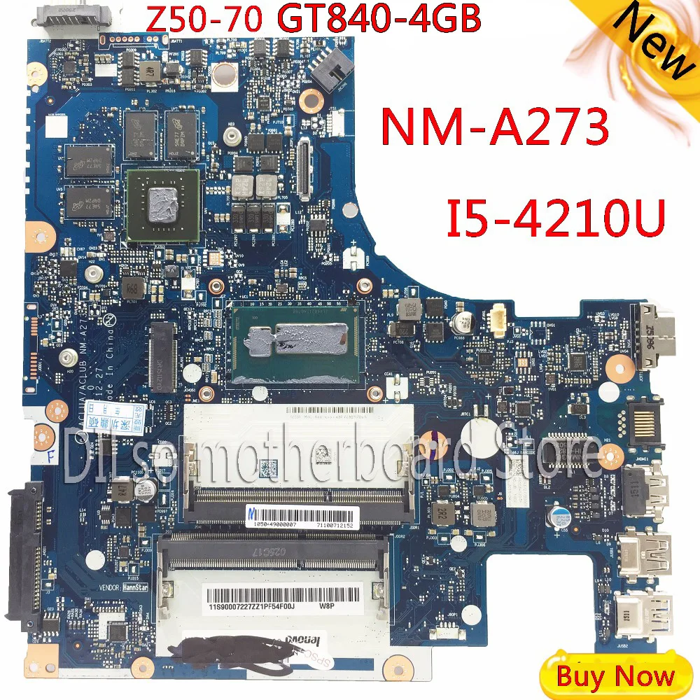 KEFU G50 70M для Lenovo 70 Z50 i5 материнская плата ACLUA/ACLUB NM A273 Rev1.0 с GT840M видеокартой тест|i5