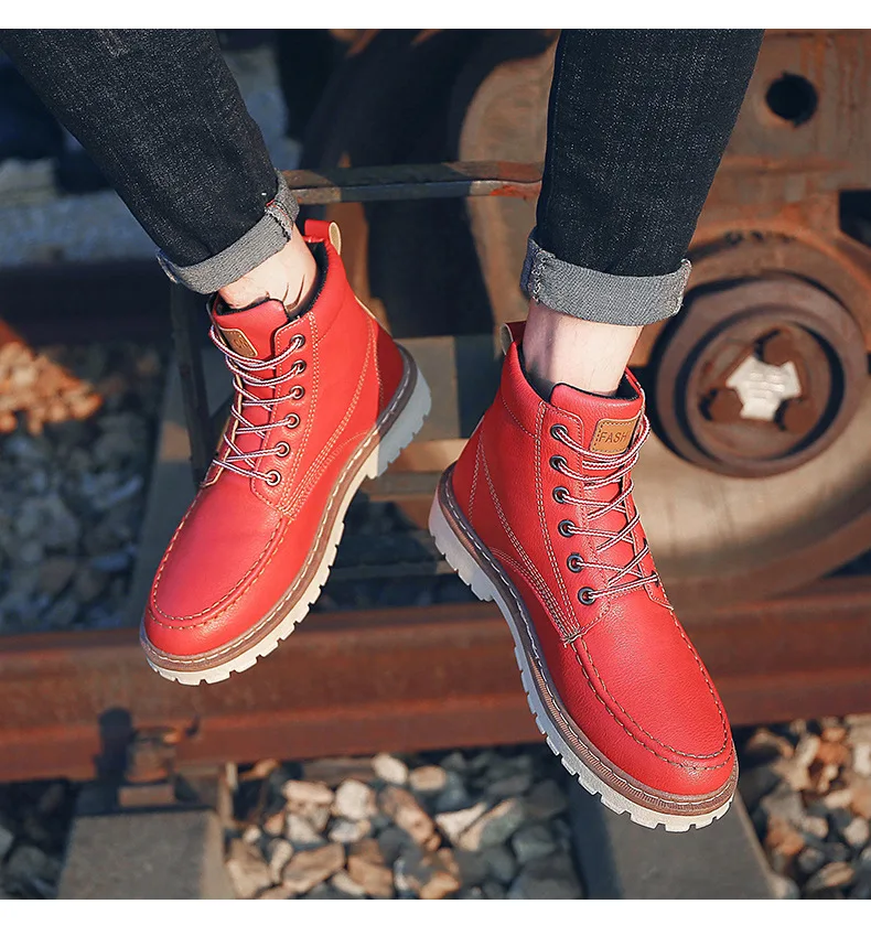 Обувь из натуральной кожи уникального качества мужские ботинки Ботинки Martin