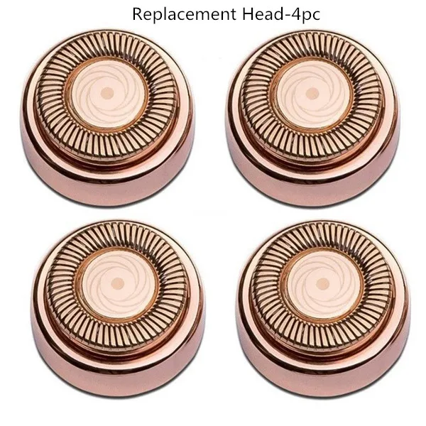 Replacement Head-4pc Безболезненный триммер для волос уход за ногами перезаряжаемый аккумулятор Аккумуляторный Универсальный удобный для мужчин и женщин - Цвет: Replacement Head-4pc