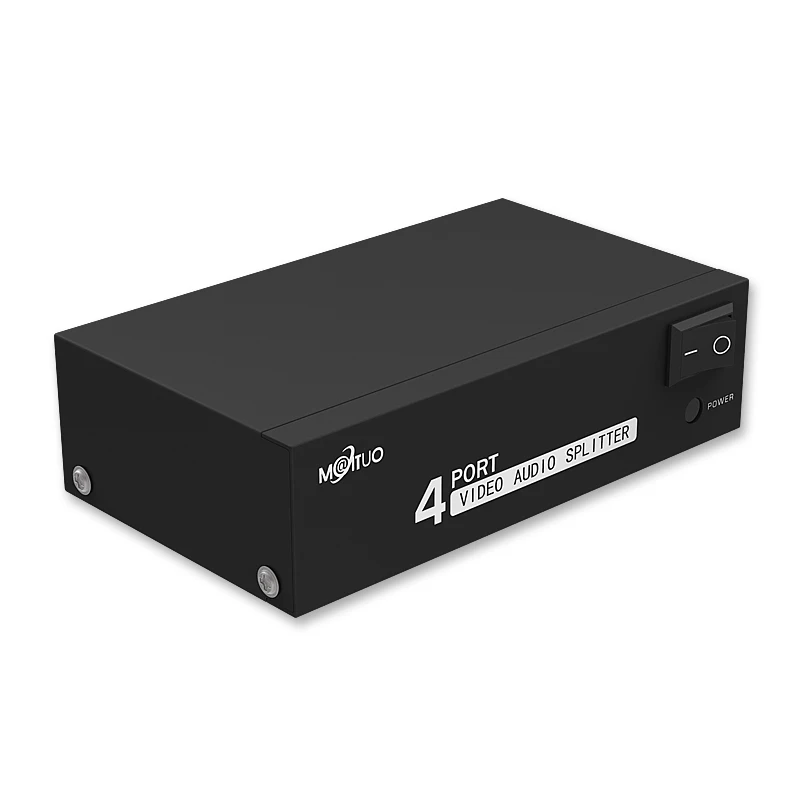 AV дистрибьютор RCA аудио и видео сплиттер 1 в 4 Выход проектор HDTV с яркостью |