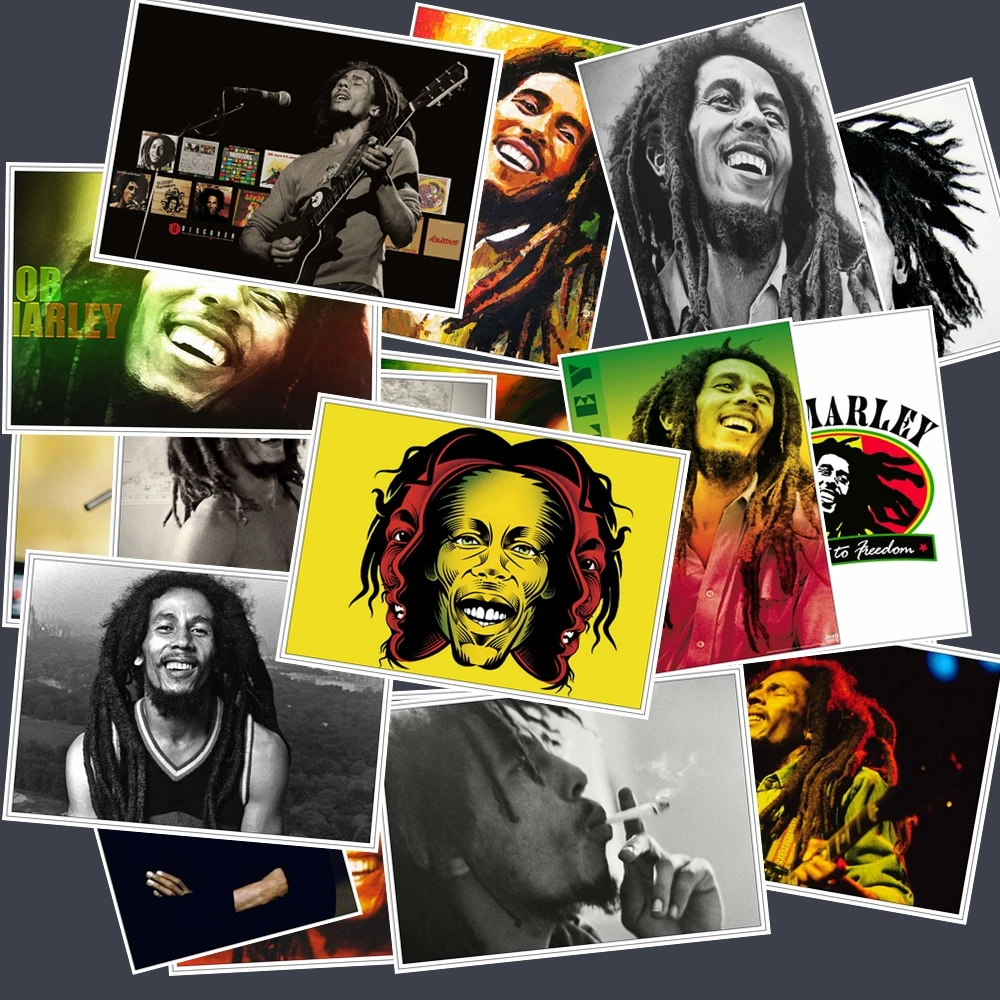 25 шт. Bob Marley стикер s Pack музыкальная наклейка для самодельный скейтборд мотоцикл багаж ноутбук стикер с рисунком из мультфильма наборы