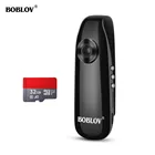 Цифровая мини-камера Boblov 007 1920x10 с разрешением 8 дюймов, нательная видеокамера AVI, 32 ГБ, TF-карта, записывающее устройство, цифровая камера, Полицейская камера