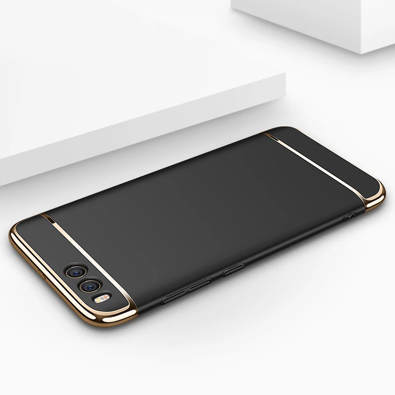 3 в 1 Гальваническая рамка матовая металлическая текстура Жесткий ПК задний Чехол