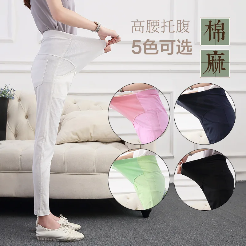 Plus Sizes fashion Maternity Pants for Pregnant Women Clothe Summer2017cotton Overalls Panties Pregnancy clothing | Мать и ребенок