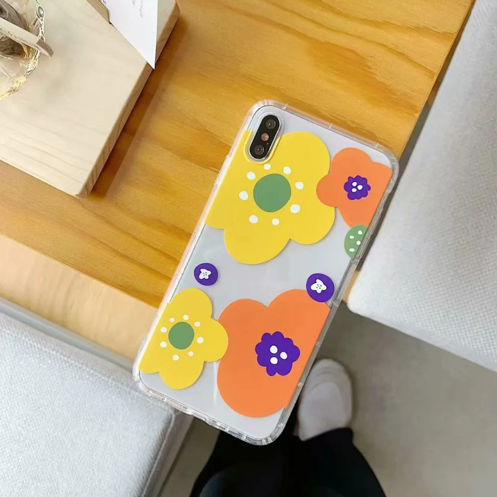 ORYKSZ милые цветы чехол для телефона iphone XS Max XR X 6 S 7 8 плюс ультратонкий из ТПУ чехлы