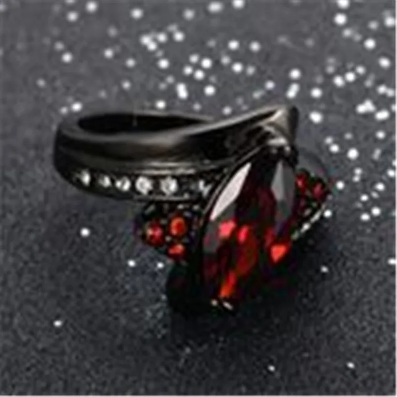 2019 классические циркониевые черные золотые кольца для женщин модные ювелирные