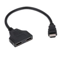 1080p 2 port hdmi compatible splitter 1 in 2 out male to femal video cable adapter switch converter for audio tv dvd