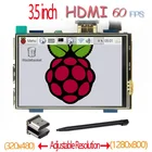 Raspberry Pi 3,5 дюймовый HDMI сенсорный ЖК-дисплей 3,5 дюйма дисплей 60 fps 1920*1080 IPS сенсорный экран для Raspberry Pi 2 Model B и RPI B