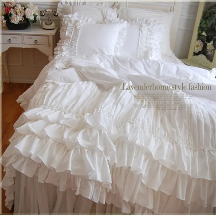Красивый свадебный многослойный Комплект постельного белья двухслойный