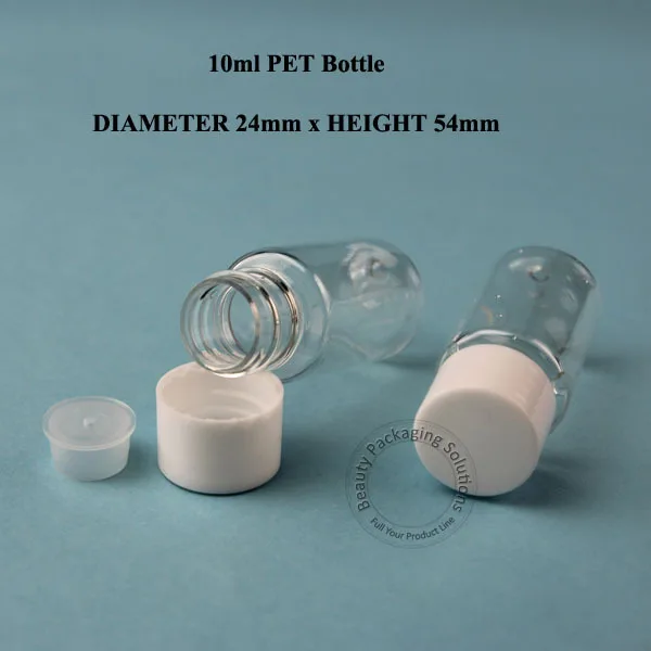 Оптовая продажа пластиковая эмульсионная бутылка 200 шт./лот 10 мл для лосьона ПЭТ