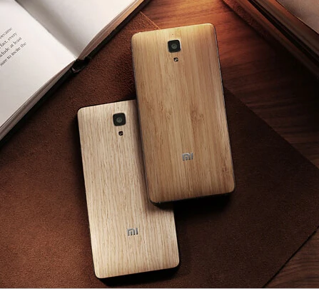 Официальный деревянный ящик для Xiaomi Mi4 Bamboo Задняя крышка батареи для Xiaomi 4 Mi4 Корпус Запасные части+ присоска