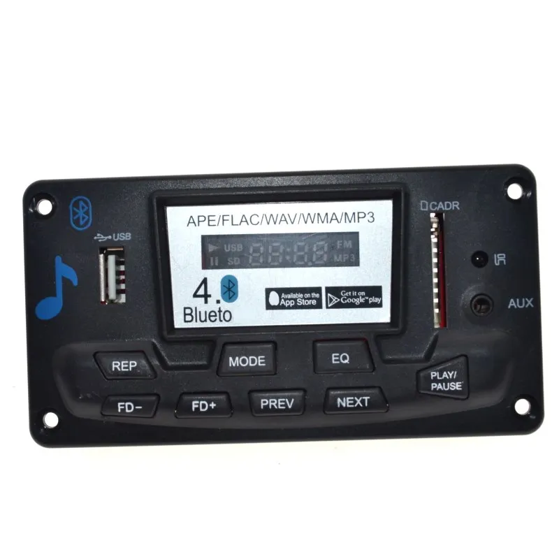 WAVGAT 4,0 Bluetooth MP3 декодирующая плата модуль DIY USB/SD/MMC APE FLAC WAV DAE декодер Запись MP3 плеер AUX FM папки переключатель