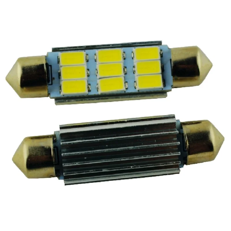 2 шт. 42 мм C5W C10W SV8.5 9 светодиодов 5630 smd гирлянда CANBUS без ошибок автомобильный