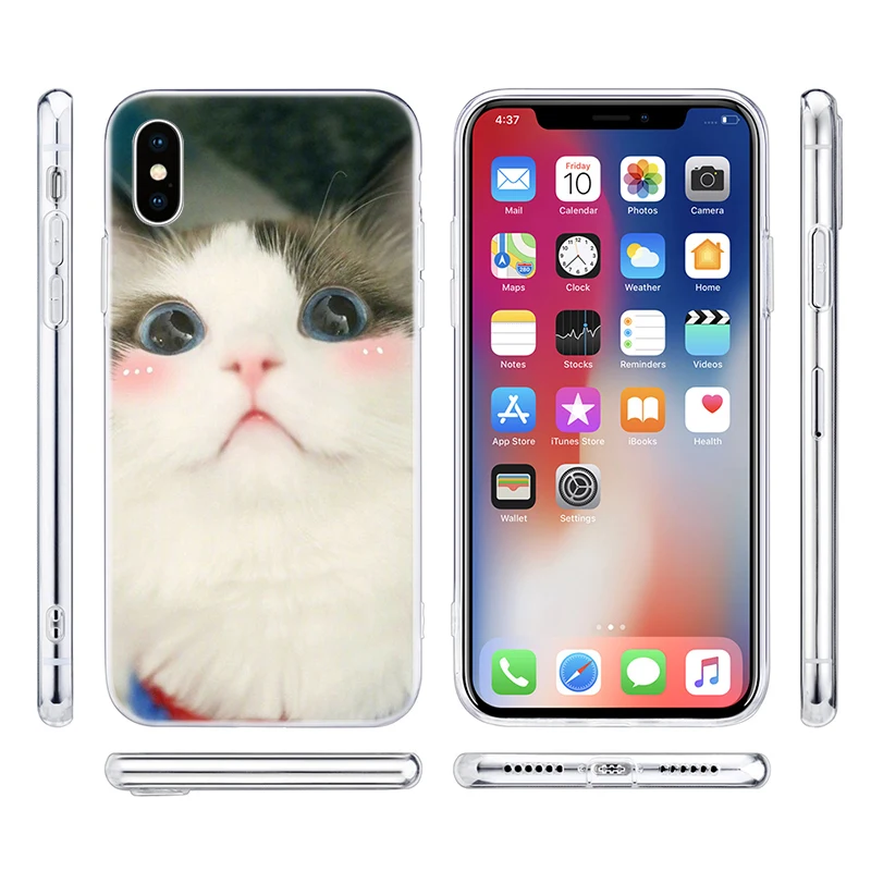 Чехол для iPhone 11 Pro XS MAX XR X 7 8 Plus 6 6s 5 5C 5S SE силиконовый прозрачный | Мобильные