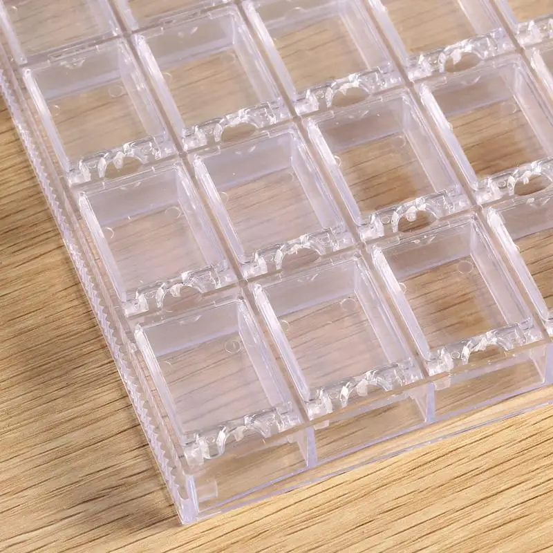 Отсек пустой дизайн ногтей украшение ящик для хранения блестящие бусины из