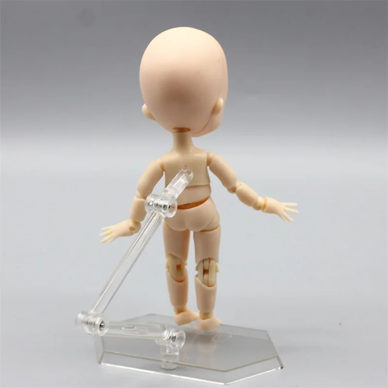

1/12 Nude Baby Dolls Toys Moveable 15cm Mini Baby Action Figure Toys DIY BJD Doll Ball Joint Body With Stand