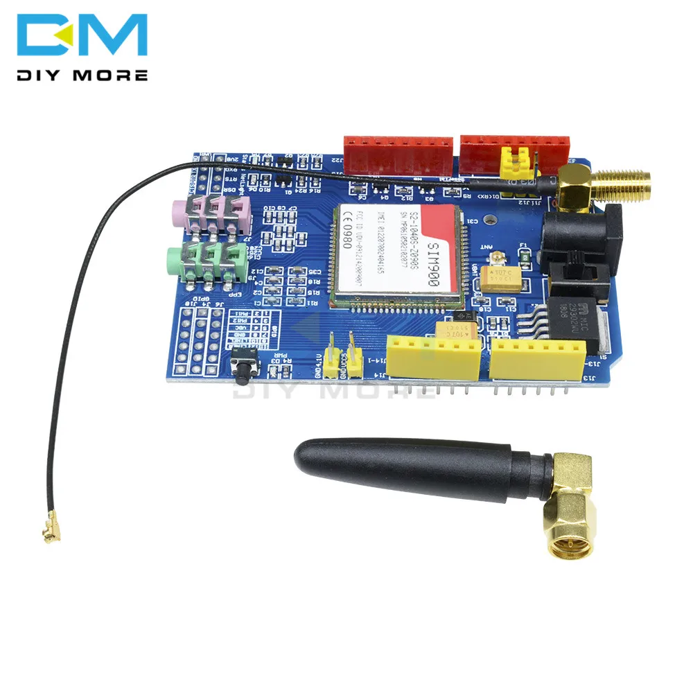 Модуль платы SIM900 850/900/1800/1900 МГц GPRS/GSM совместимый с Arduino GPIO PWM RTC | Электронные