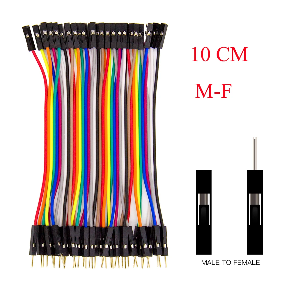 10CM F-M Dupont Line 10 см/20 см/30 см мужской/женский-мужской или женский-Женский Соединительный провод Dupont кабель для arduino DIY KIT - Цвет: 10CM F-M