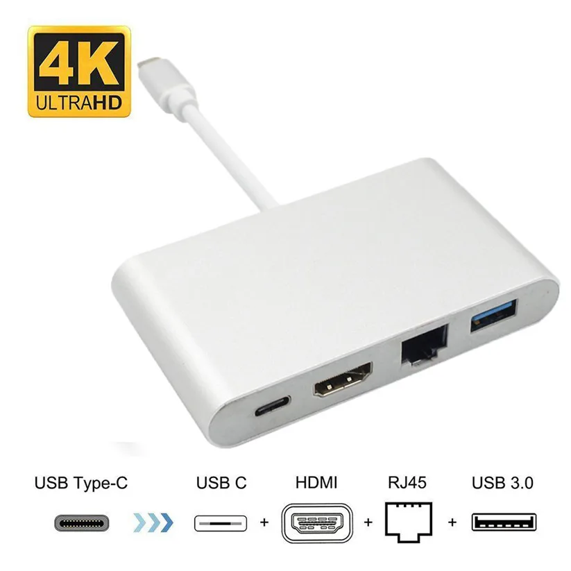 Mosunx адаптер 3 в 1 Мини Дисплей Порт DP Thunderbolt к DVI VGA HDMI Кабель для MacBook td1222 Прямая