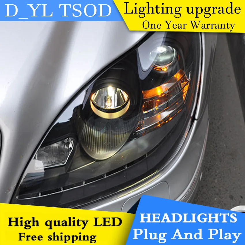 Автомобильный Стайлинг для W220 S280 S320 S500 S600 фары 1998-2007 W220 светодиодный фары DRL Объектив двойной луч H7 HID Xenon bi xenon объектив