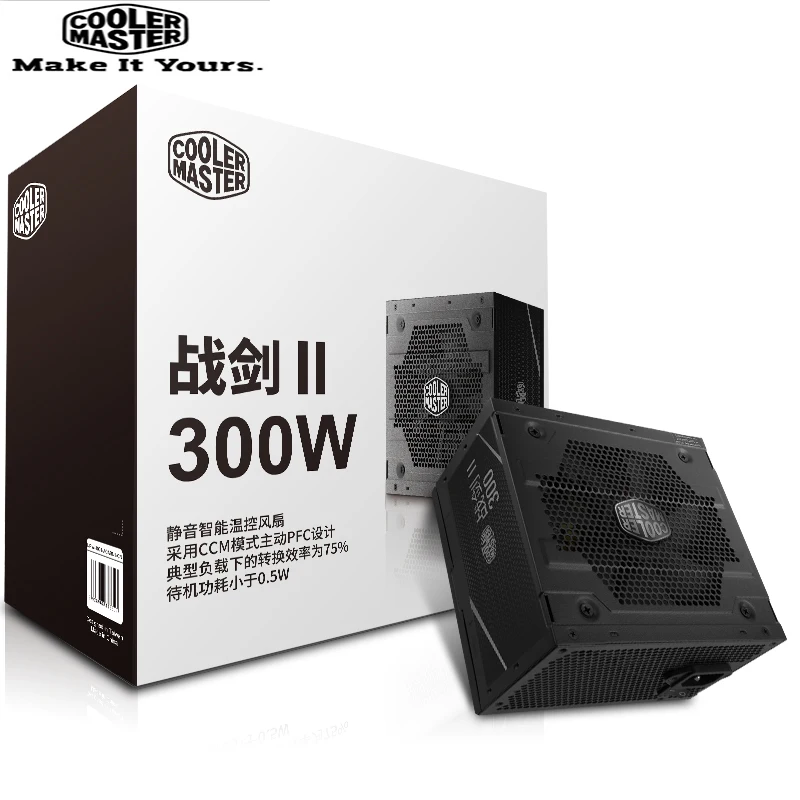 Cooler Master PC PSU компьютерный блок питания Номинальная мощность 300 Вт 300 Вт 12 см вентилятор 12 В ATX PC блок питания PFC Actice для игрового офиса