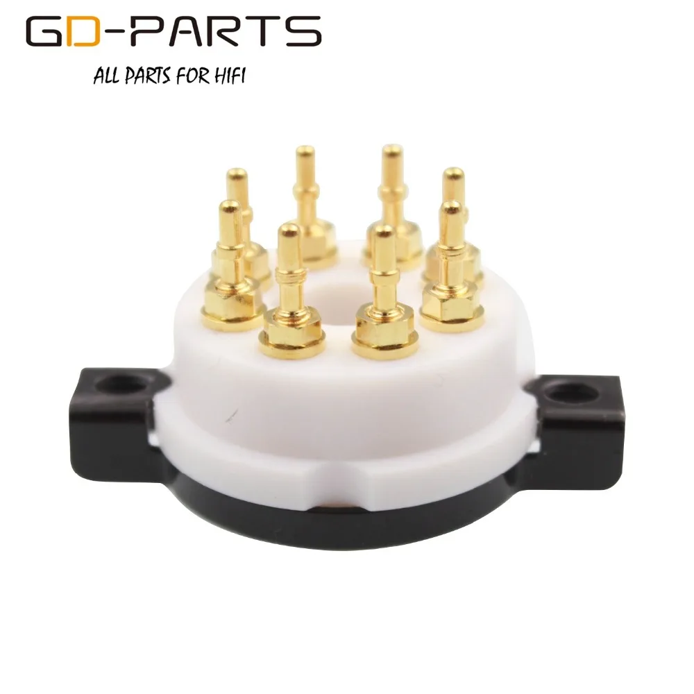 Позолоченные штифты K8A 8pin Octal PTFE вакуумная трубка с цоколем ДЛЯ KT88 KT66 EL34 5AR4 6L6 6CA7 6SL7
