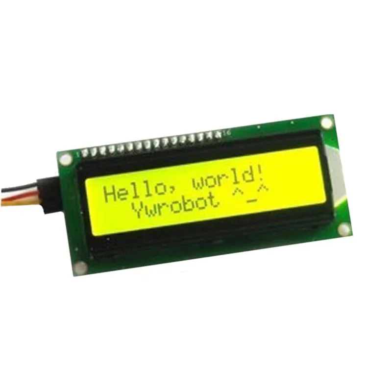IIC/I2C 1602 ЖК-дисплей Экран модуль оливин желтый и зеленый цвета Blacklight библиотека