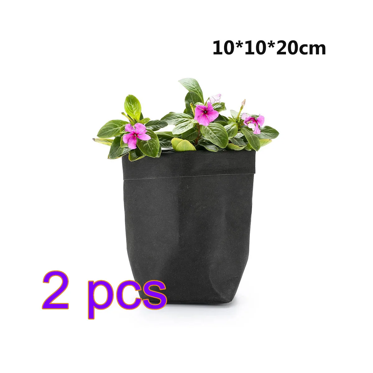 2pcs 10x10x20cm Кашпо для суккулентов горшок моющаяся бумага для рукоделия подставка для цветочных горшков под заказ многоразовые многофункциональная сумка для хранения вещей - Цвет: 2pcs 10x10x20cm