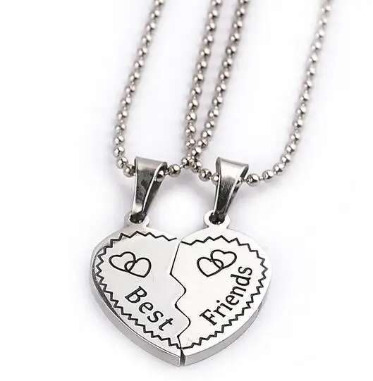 Один комплект популярное ожерелье из двух частей с родиевым покрытием в форме